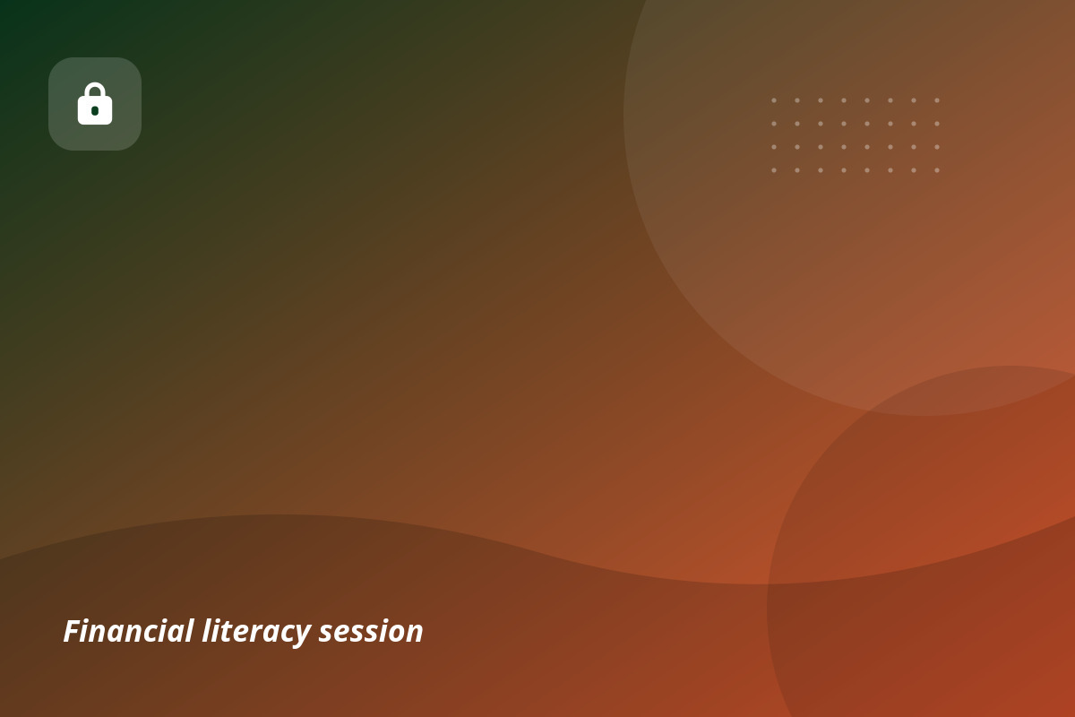 Financial literacy session