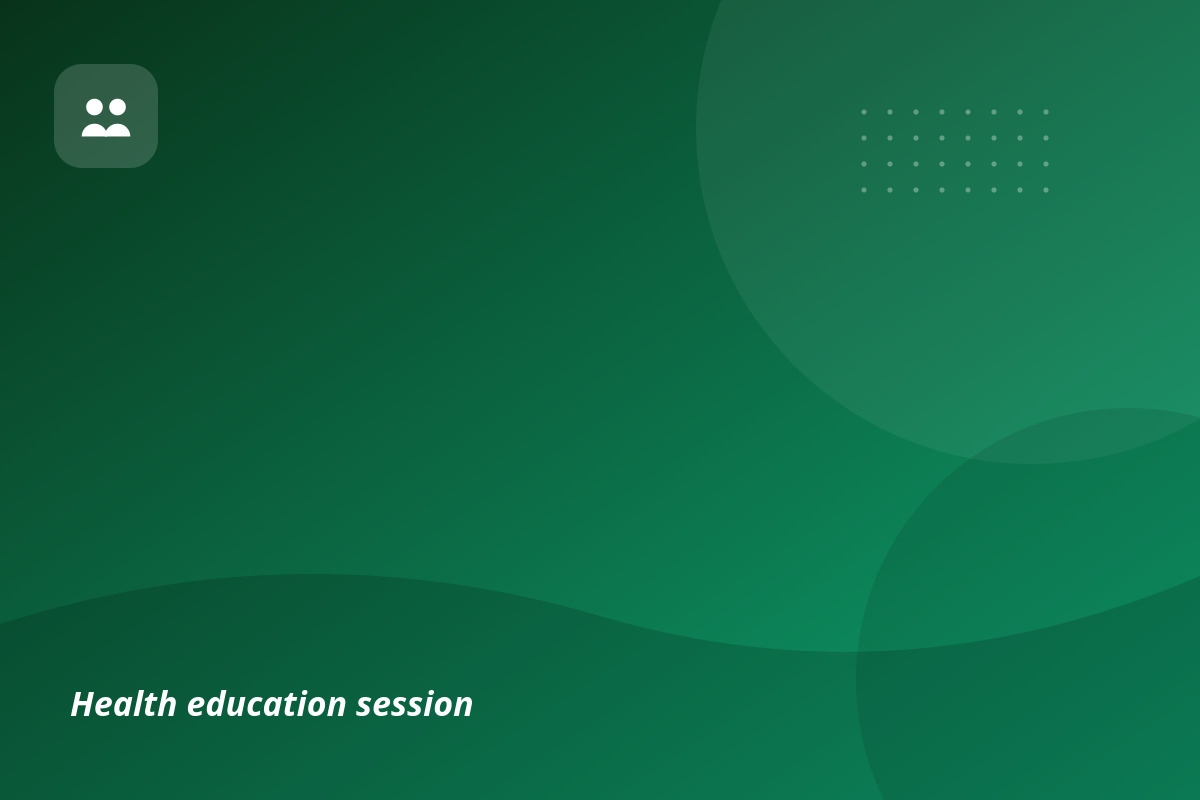 Health education session